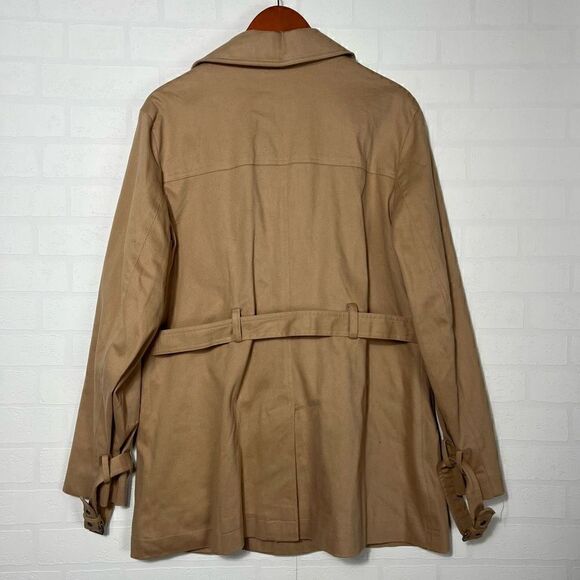 Gap Womens Trench Coat Size XL Tan belt - Picture 14 of 16